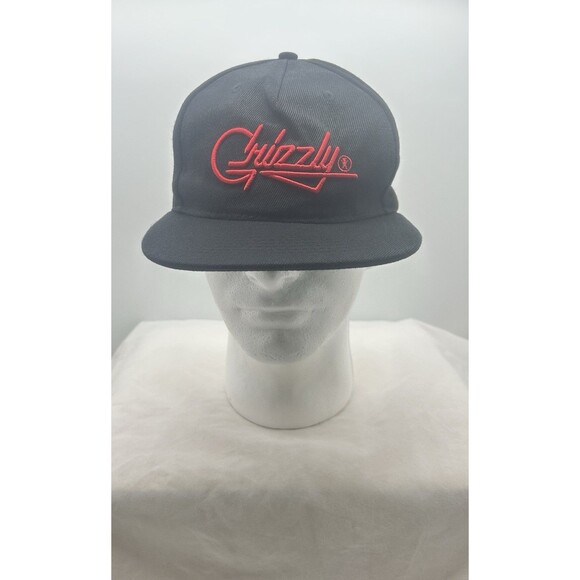 Grizzly Black Trucker Snapback Baseball Cap - Picture 5 of 7